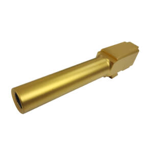 Upgrade your Glock with the Gold TiN Glock 19 Barrel. Precision-engineered with match grade tolerancing, this drop-in replacement features a stunning TiN gold finish and is compatible with Glock Gen 1-5. Enhance your shooting accuracy and style today!